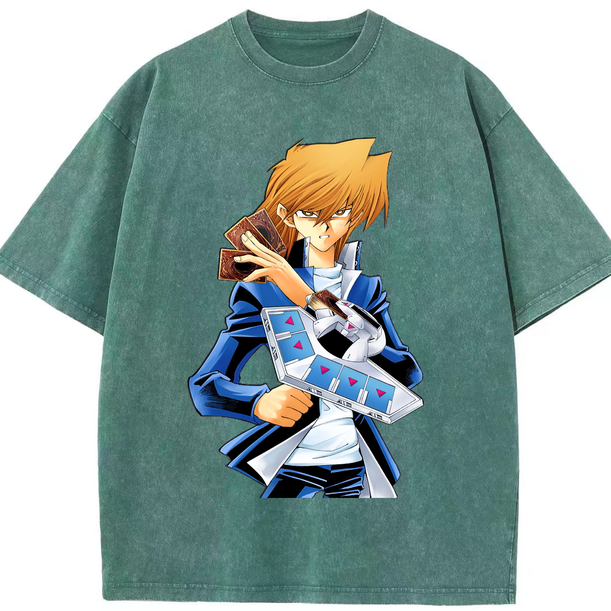 （画像用） 遊☆戯☆王 Yu-Gi-Oh! 綿100% ヴィンテージ風 半袖Tシャツ（フロントプリント）